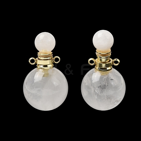 Natural Quartz Crystal Perfume Bottle Pendants GG-CBA7610-02G-06-1