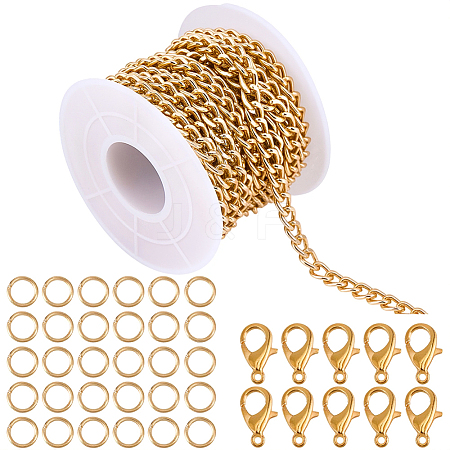 1Roll Aluminium Curb Chains CHA-BM0001-05G-1