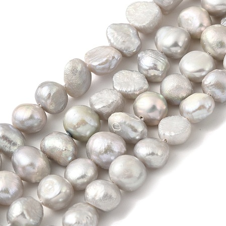 Dyed Natural Cultured Freshwater Pearl Beads Strands PEAR-A006-09D-1
