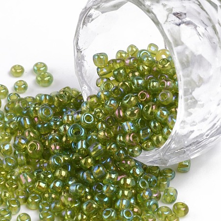 Round Glass Seed Beads SEED-A007-3mm-164-1