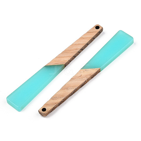 Translucent Resin & Ash Wood Big Pendants RESI-TAC0017-46-B01-1