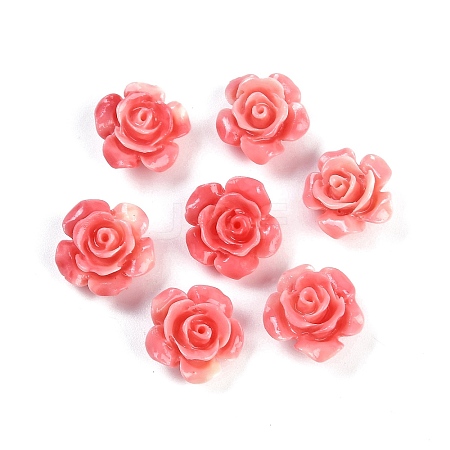 Synthetic Shell Dyed Carved Beads SHEL-M022-01-1