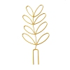 Leaf-Shaped Iron Plant Trellis AJEW-G074-03A-1