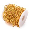Rack Plating Brass Heart Link Chains CHC-N009-02G-2