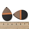 Resin & Walnut Wood Pendants RESI-XCP0002-16H-3