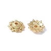 Flower Brass Bead Caps KK-F892-34G-03-1
