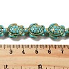 Synthetic Turquoise Dyed Beads Strands G-P507-05R-4