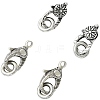 4Pcs 2 Styles Brass Lobster Claw Clasps KK-CJ0004-46-1