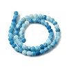Natural & Dyed Crackle Agate Bead Strands G-T056-6mm-07-4