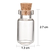 Glass Jar Bead Containers CON-Q017-3
