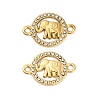 304 Stainless Steel Crystal Rhinestone Connector Charms STAS-U047-19G-1