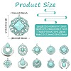 20Pcs 10 Styles Bohemia Styles Alloy & Acrylic Pendants FIND-CJ0005-70-2