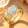 Alloy & Glass Hinged Bangles WG3D07D-01-1