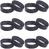 4 Sets Cowhide Belt Loop Keepers & Iron Findings FIND-GF0007-61B-02-1