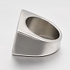 Personalized Retro Men's 316 Stainless Steel Wide Band Finger Rings RJEW-J066-45-23mm-3