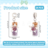 20Pcs Mixed Gemstone European Dangle Charms FIND-PH0020-43-2