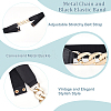 CRASPIRE 6Pcs 6 Style Polyester Elastic Belt with Iron Quick Link Chains AJEW-CP0005-13-4