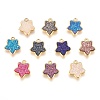 Resin Imitation Druzy Crystal Pendants KK-O101-D-1