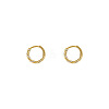 Twist Ring Alloy Crystal Rhinestone Hoop Earrings FS-WGBE8B9-01-4