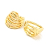 Rack Plating Brass Multi Lines Cuff Earrings EJEW-A028-53G-2