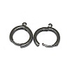 Brass Huggie Hoop Earring Findings LS-PALLOY-F249-19B-2