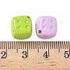 Spray Printed Opaque Acrylic Beads OACR-P031-01B-3