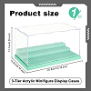 3-Tier Acrylic Minifigure Display Cases ODIS-WH0019-10B-2