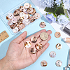 50Pcs Natural Shell Buttons BUTT-ME0001-24A-3