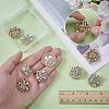 8Pcs Alloy Buttons FIND-FG0004-61-3