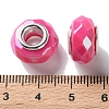 Mabe Solid Color Copper Buckle Acrylic European Beads OACR-M024-03P-05-3