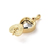 Brass Rhinestone Pendants KK-P320-05G-04-3