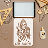 Plastic Hollow Out Drawing Painting Stencils Templates DIY-WH0396-854-3