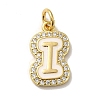 Brass Micro Pave Cubic Zirconia Pendants KK-K354-02G-I-1