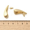 Teardrop Brass Stud Earrings EJEW-A121-04G-3