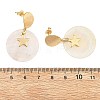 Brass Dangle Stud Earring for Women EJEW-JE07336-5