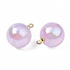 ABS Plastic Imitation Pearl Pendants PACR-T015-03B-3