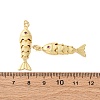 Rack Plating Brass Micro Pave Cubic Zirconia Pendants KK-M309-38C-G-3