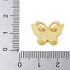 Rack Plating Brass Enamel Butterfly Connector Charms KK-A234-026G-4