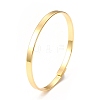 Classic Rack Plating Brass Bangles for Women Men BJEW-E071-06G-3