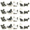 30Pcs 5 Styles Alloy Enamel Pendants ENAM-CJ0005-16-1