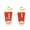 304 Stainless Steel Enamel Charms STAS-T065-66G-01-1