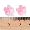 Dyed & Heated Glass Bead Caps GLAA-C042-01I-3