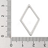 304 Stainless Steel Textured Rhombus Linking Rings STAS-D197-27P-3