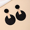 Alloy Acrylic Dangle Stud Earrings FS-WGB5909-03-1