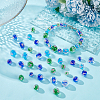 90Pcs 9 Styles Handmade Luminous Inner Flower Lampwork Beads LAMP-PH0001-26-5