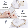 4Pcs Detachable PU Imitation Leather Bag Handle Wrap PURS-BBC0001-08C-6