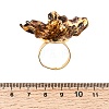 Flower 304 Stainless Steel Finger Rings for Women RJEW-A294-04G-3