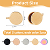 10Pcs 5 Colors 304 Stainless Steel Cuff Earrings EJEW-HS0001-34B-2