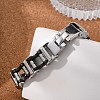 Great Valentines Day Gifts for Boyfriend 304 Stainless Steel Silicone Bracelets BJEW-I129-B-27