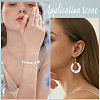 1200Pcs Opaque White Acrylic Beads MACR-PA0001-74-5
